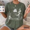 Vintage Witch Opossum Graphic L3N Tee, Retro Woodland Magic Shirt, Classic Cottagecore Halloween Animal Top, Comfort Colors® Spooky Nature Gift