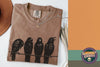 Halloween Funny Crow Shirt L3N | Comfort Colors Murder In Progress, Spooky Bird Graphic, Vintage Gothic Tee, Unisex Relaxed Fit