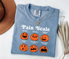 Comfort Colors Halloween Nurse Shirt: Pumpkin Pain Scale Fall Tee L3N