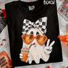 Cute Ghost Halloween L3N Drinking Pumpkin Coffee Comfort Colors Shirt, Coquette Bow Ghost Shirt, Spooky Season Fall Gift, Halloween Sweatshirt