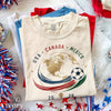 USA Canada Mexico World Cup 2026 L3N Shirt, Globe Soccer Tournament Graphic Tee, International Football Fan Comfort Colors® Gift Tee