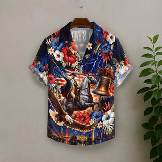 Ver 4 250th Anniversary Luxury Style L3N Hawaiian Shirt, 250 Years of Freedom Aloha Shirt, We The People America Summer Shirt, Fourth of July Gift