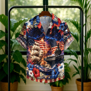 Ver 2 250th Anniversary Luxury Style L3N Hawaiian Shirt, 250 Years of Freedom Aloha Shirt, We The People America Summer Shirt, Fourth of July Gift