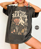 Vintage Halloween Comfort Colors L3N T Shirt | Retro 'Tis The Season Skeleton Pumpkin Ghost Halloween TShirt | Y2K Halloween | Women's Shirt