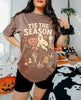 Vintage Halloween Comfort Colors L3N T Shirt | Retro 'Tis The Season Skeleton Pumpkin Ghost Halloween TShirt | Y2K Halloween | Women's Shirt