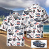 Personalized Car Hawaiian L3N Shirt, Classic Mustang American 250 Commemorative Hawaiian Shirt, Custom Vintage Car Shirt, Gift for Car Own