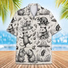 Funny Opossum L3N Hawaiian Shirt Men Women Youth, Vintage UFO Coffee Possum Shirt, Weird Animal Aloha Button Down Short Sleeve