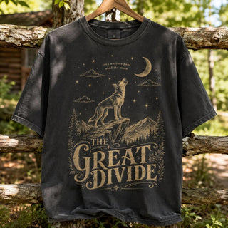 Comfort Colors Orbiter Lyric Colors L3N Shirt, Even Anzious Pups Need The Moon , NK Shirt, The Great Divide Tour shirt