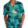 Retro Mens Hawaiian Shirt L3N: Summer Beach Aloha, Short Sleeve