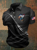 Stars And Stripes 250th Anniversary Polo Men's USA flag eagle tops 4th Of July Shirt HG