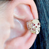 Skull Head Ear Bone Retro Cuff Clip