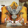 Gift For Native American Native American Owl Pattern Blanket HG