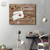 Gifts For Nurses Mydoprint Just Breathe Stethoscope & Nurse Cap Wall Art Canvas LN