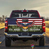Gift For Veteran Lover U.S. Veteran Truck American Truck Tailgate Decal Sticker Wrap CM