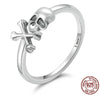 Vintage Skull and Crossbones Sterling Silver Ring