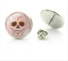 Rock Punk Skull Heart Stud Earrings