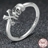 Vintage Skull and Crossbones Sterling Silver Ring