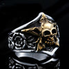 Punk Style Stainless Steel Skull Gentleman Ring