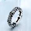 Unique Thin Skull Stainless Steel Ring