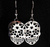 Hollow Stainless Steel Skull Drop Earrings