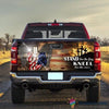 Patriotic Cross American Truck Tailgate Decal Sticker Wrap CM