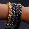 New Stainless Steel Skull Charm Link Chain Bracelets (4 colors)