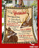 Gift For Mom To My Husband Wedding Anniversary DEER God Blessed Gift For Husband Personalized Blanket HG