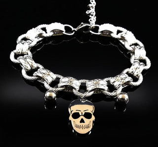 Gothic Skull Stainless Steel Bracelet