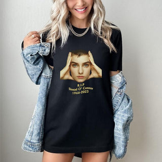 RIP In Loving Memory Portrait tshirt, Irish Singer Legend Feminist Singer  t shirt, retro vintage 80s 90s alt music Girl Power Tshirt  HG