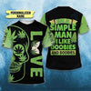 I m A Simple Man Like Doobies And Boobies  Pullover Zip Up Hoodie and Sweater Tshirt US Custom Unisex Size HG