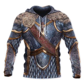 Gift For Viking Lover Viking Mithril Armor US Unisex Hoodie LN