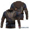 Gift For Viking Lover Vikings Armor Brown US Unisex Hoodie LN