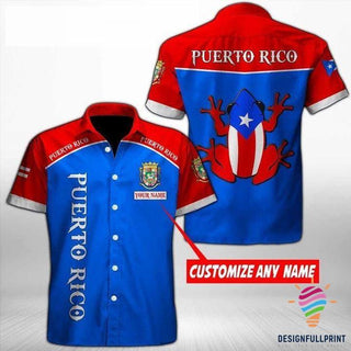 Customize Puerto Rico Shirt Short LN