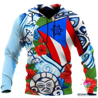 Puerto Rico Frog Hoodie ,Zip Up LN