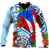 Puerto Rico Frog Hoodie ,Zip Up LN