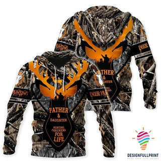 Gift For Hunting Lover Gift For Dad Father And Daughter Hunting Partners  Hoodie, Zip Up & T-shirt LN