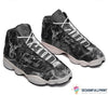 Gift For Hunting Lover Black And White Deer Hunting JD 13 Shoes HG