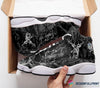 Gift For Hunting Lover Black And White Deer Hunting JD 13 Shoes HG