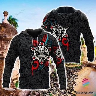 Taino Sun Tribal Puerto Rico 3D Hoodie, Zip Up & T-shirt LN