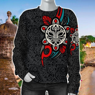 Taino Sun Tribal Puerto Rico 3D Sweater LN