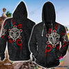 Taino Sun Tribal Puerto Rico 3D Hoodie, Zip Up & T-shirt LN