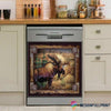 Gift For Bird Lover Gift For Hunting Lover Gift For Music Lover Moose Hunting Decor Dishwasher Cover LN