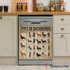 Type of Dachshund Decor Dishwasher Cover LN