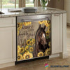 Gift For Horse Lover Horse With Sunflowers Stay Humble And Kind Decor Dishwasher Cover LN