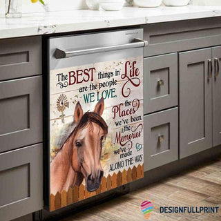 Gift For Horse Lover Horse The Best Thing In Life Are People We Love Decor Dishwasher Cover LN