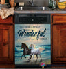 Gift For Horse Lover Horse And I Think To Myself Decor Dishwasher Cover LN