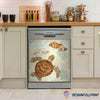 Gift For Turtle Lover Turtle In The Sea Decor Dishwasher Cover LN