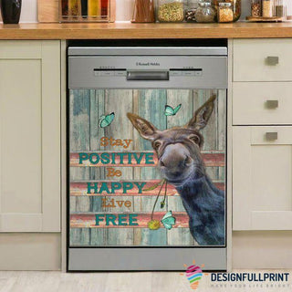 Donkey Stay Positive Decor Dishwasher Cover LN