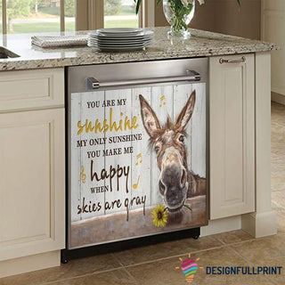 Donkey You Are My Sunshine Decor Dishwasher Cover LN