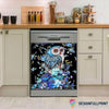 Owl With Blue Flowers Decor Dishwasher Cover LN